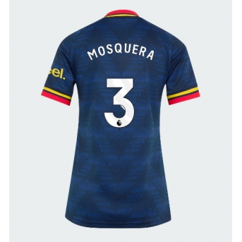 Arsenal Cristhian Mosquera #3 Maglia Gara Trasferta Repliche 2026-27 Donna Maniche Corte